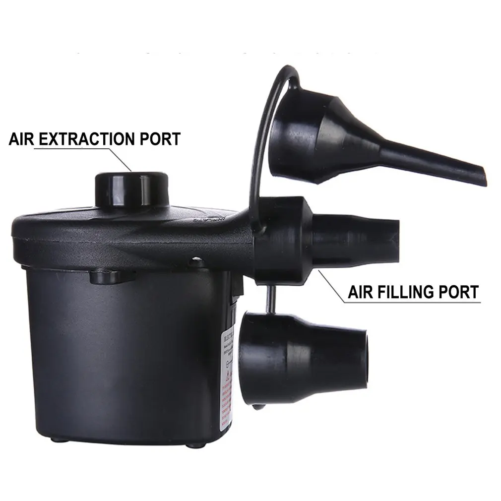 

Electric Car Air Compressor Fast Fill Pump Air Pump With 3 Nozzles For Camping Buoys Inflatable Boats Cushions Home Use