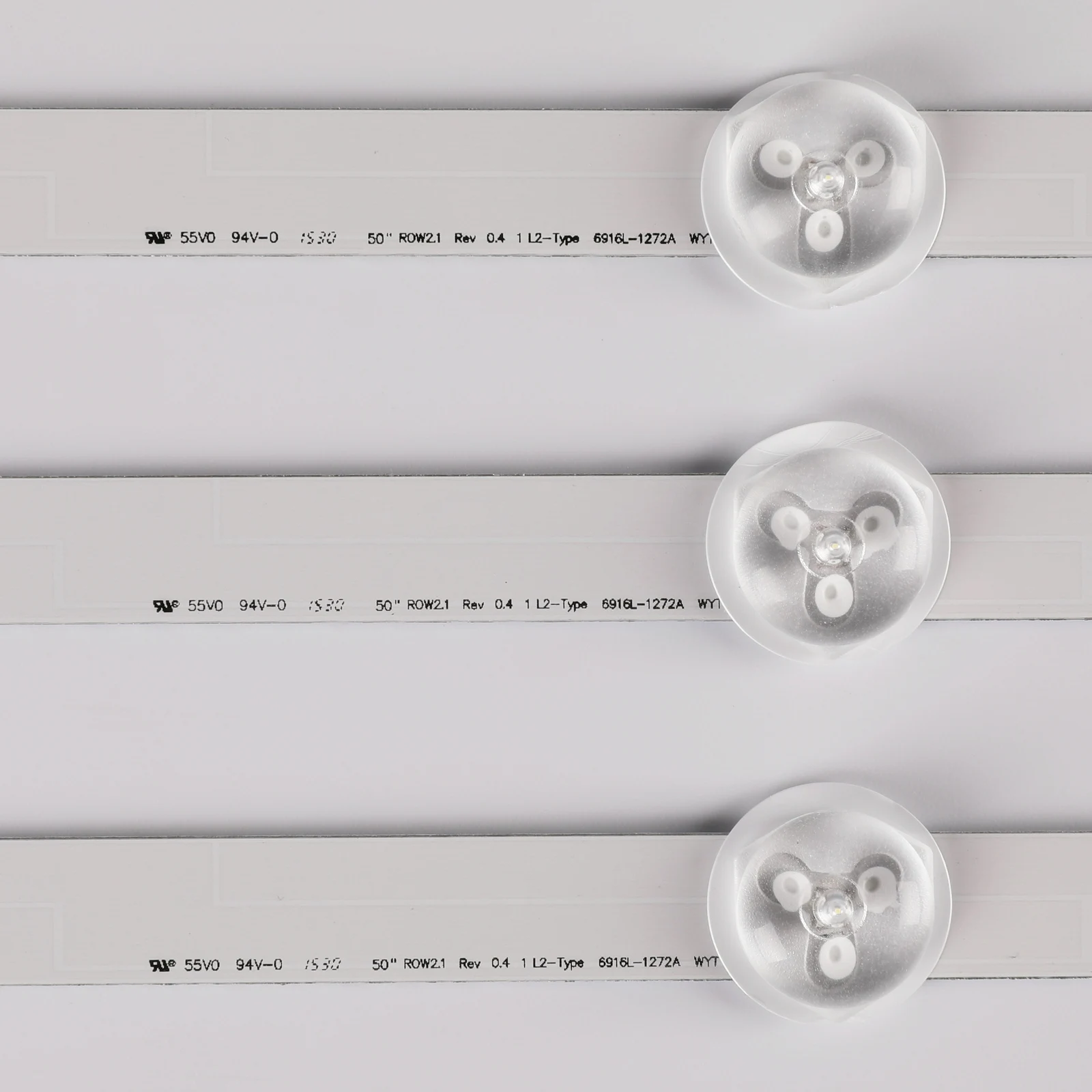 original 12 PCS(3*R1 3*L1 3*R2 3*L2) LED Backlights for 6916L-1273A 6916L-1241A 6916L-1276A 6916L-1272A LG 50LN5400 100%NEW |