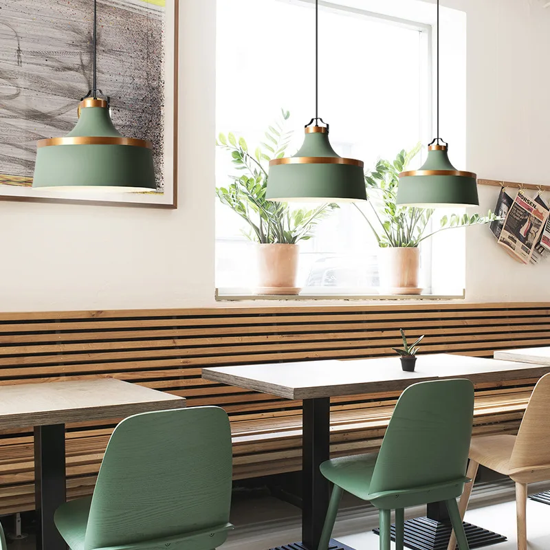 С одной головкой Nordic люстра постмодерн датский Стиль ресторан светильник