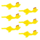 Рогатка N80C, 6 шт., резиновая курица, летающая курица, Стрейчевые забавные рождественские пасхальные цыплята