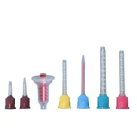 50pcspack dental silicon impression mixing tips temporary silicone rubber dispenser mix head dentist tools