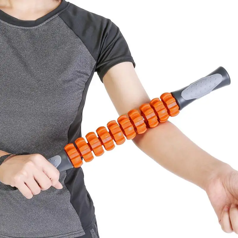 

Body Muscle Supports Braces 45cm Portable Roller Stick Massage Muscle Trigger Fitness Stick Pain Relief Massager Stick