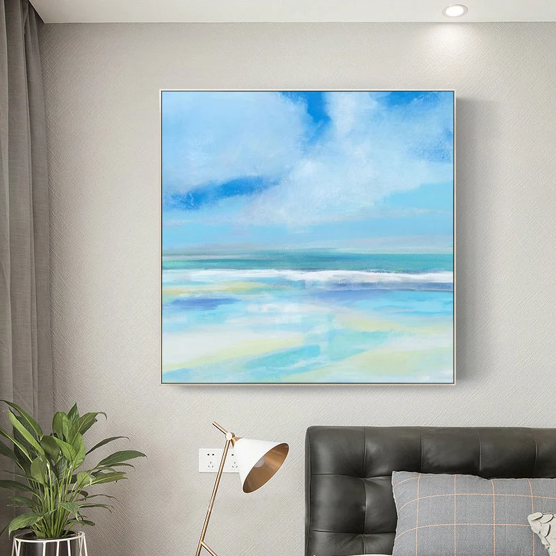 

Large Oil Painting Abstract Painting Sea Painting Oversized Wall Art Abstract Extra Large Canvas Art Modern Art Wall Decor