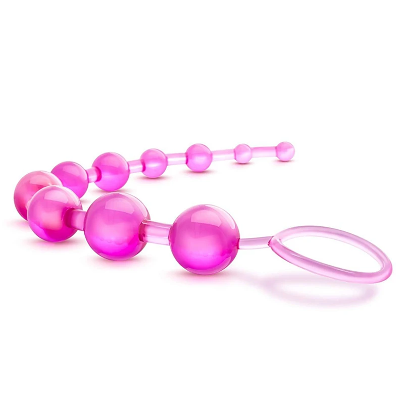 Dildo Soft PVC Anal Plug Beads Long Orgasm Vagina Clit Pull Ring Ball Butt Toys Adults Women Stimulator Sex Accessorie |