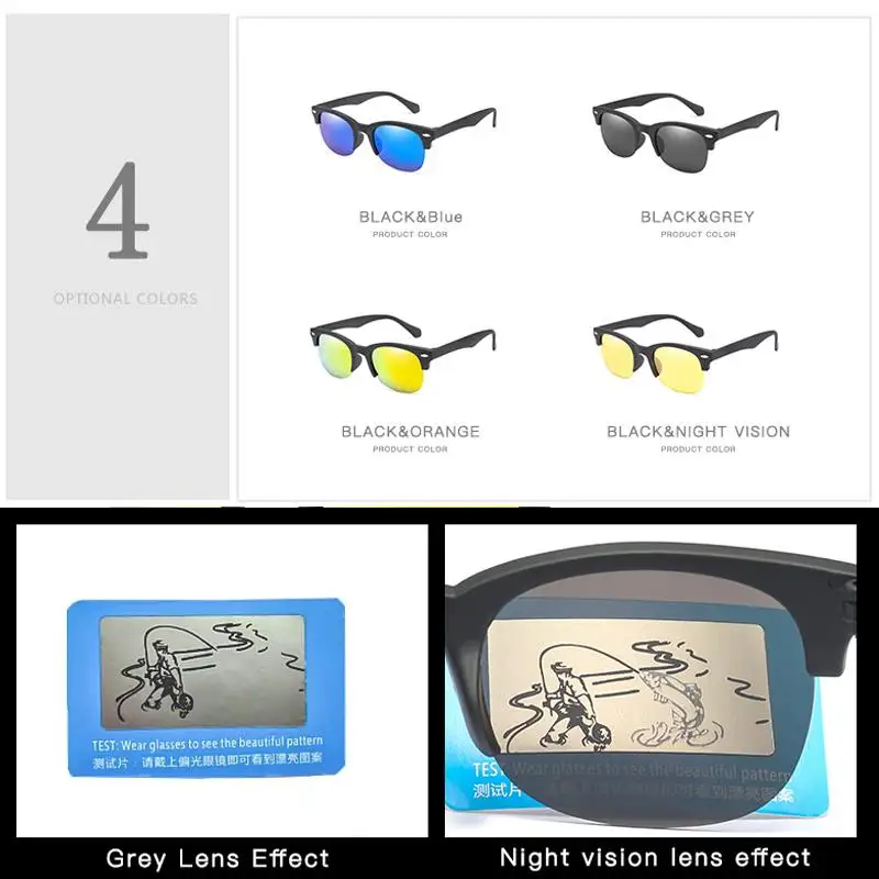 Мужские поляризационные солнцезащитные очки для мужчин ночного видения женские