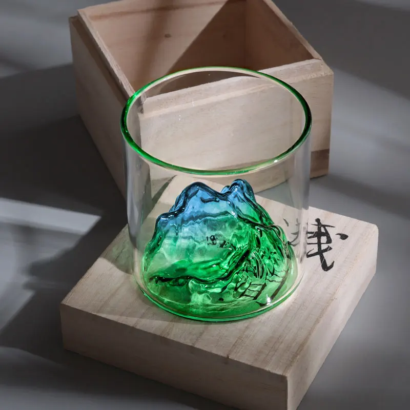 Vasos de cristal de dise&ntilde;o Original para el hogar, vasos de whisky resistentes al calor, para caf&eacute;, t&eacute;, Bar, almac&eacute;n de vidrio-2