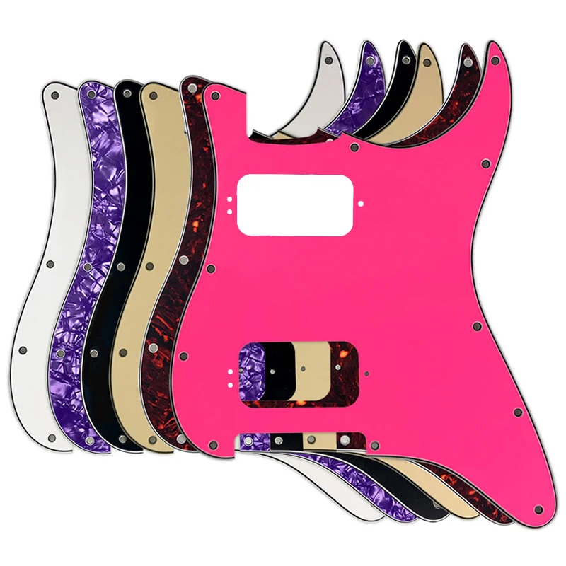 Xin Yue Custom Guitar Parts For 72' 11 Screw Hole Standard St Deluxe Humbucker HH Guitar Pickguard Scratch Plate No Switch Hole