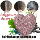Растительный шампунь, мыло в дополнение к клещам, предотвращает выпадение волос, уход за черными волосами, многоцветковый шампунь, мыло ручной работы # E