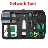 14pcsset rj45 rj11 rj12 cat5e cat6 portable lan network repair tool kit utp cable tester and plier crimp crimper plug cover
