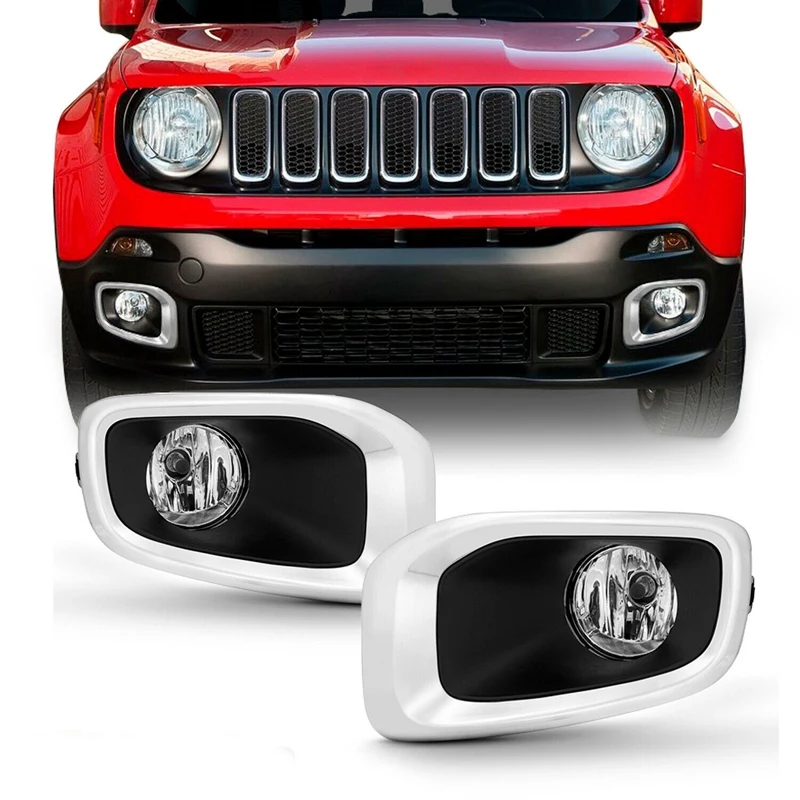 

Car LED Bumper Fog Light with Switch+Bulbs Left+Right for Jeep Renegade 2015-2018 68256470AA