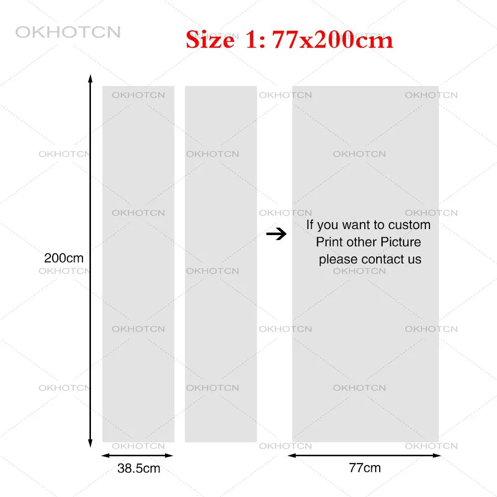

Modern Creative 3D Plants Door Stickers Home Renew Decor Wallpaper Self-Adhesive Waterproof Poster Diy Sticker Door Mural