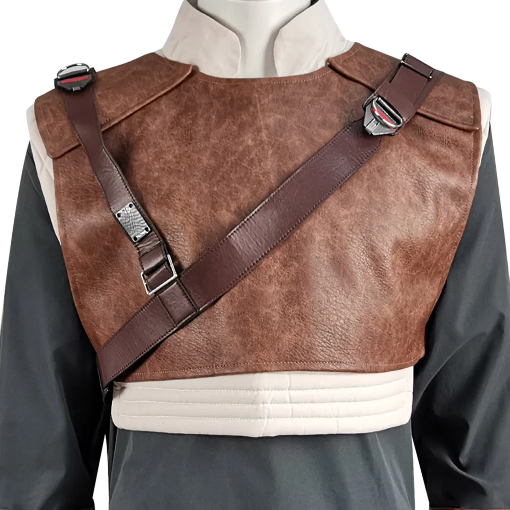 

Cossky Cal Kestis Cosplay Costume Men PU Battle Suit Amor Outfit Jedi Full Set