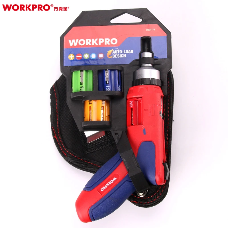 Шуруповерт WORKPRO W021176 с автоматической загрузкой и храповым механизмом