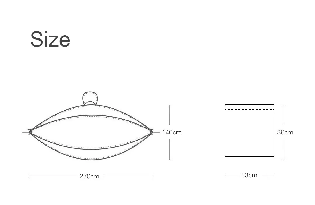 Xiaomi Youpin Zaofeng с сеткой от комаров гамак 300 кг несущего подшипника предотвращения опрокидывания Быстрая конструкция супер легко носить с собой