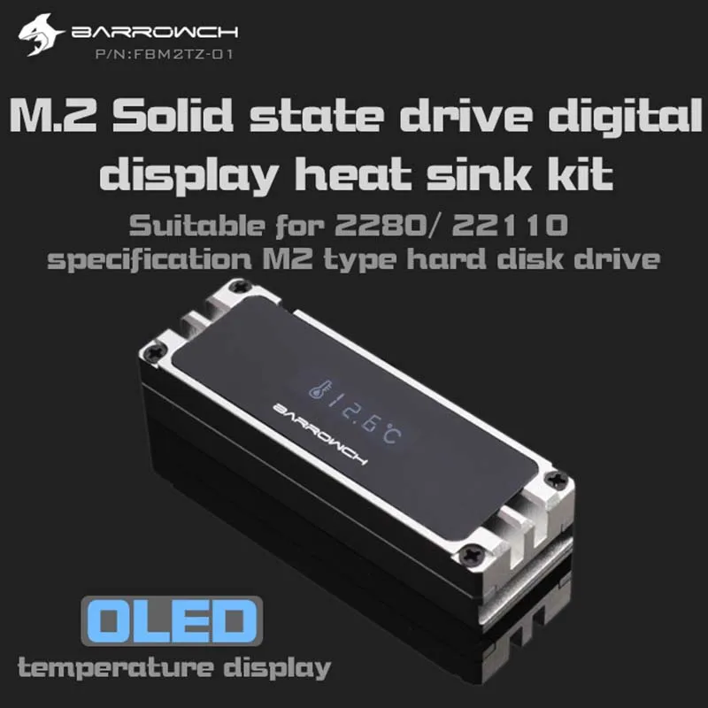 Barrowch FBM2TZ 01 M.2 SSD Полный алюминиевый сплав цифровой дисплей твердотельные диски