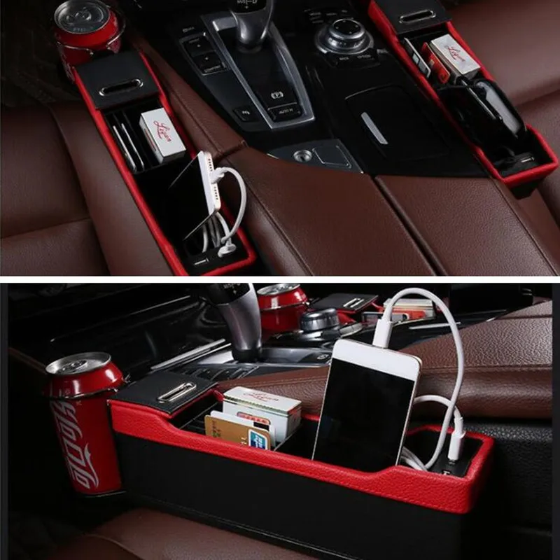 

2020 Car-styling Universal Car Seat Crevice Storage Box Organizer for Dodge Journey Juvc Charger Durango Cbliber Sxt Dart