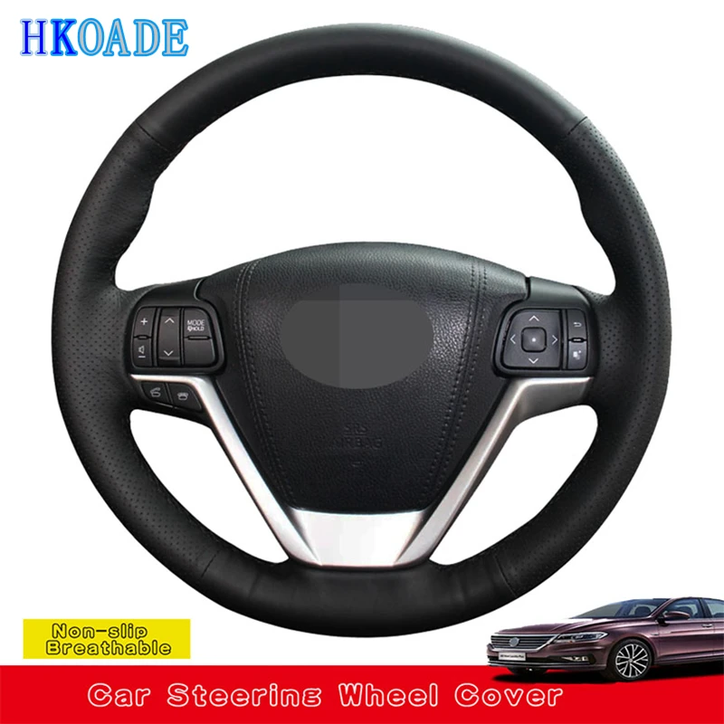 

Customize DIY Genuine Leather Car Steering Wheel Cover For Toyota Highlander 2013 2014-2020 Sienna 2015 2016 2017 2018 2019 2020