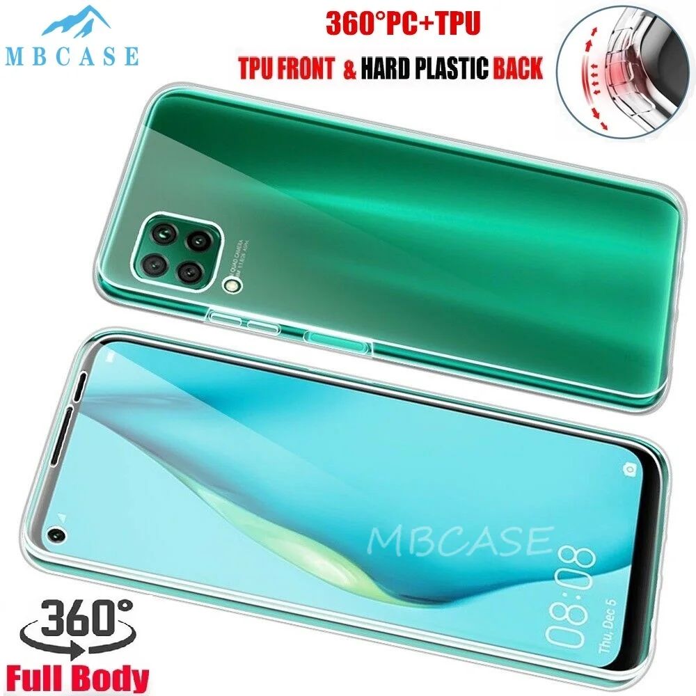 Полноразмерный чехол для телефона Huawei P Smart 360 Pro P8 P9 P20 P30 P40 Lite E Armor Прозрачный Honor 9S