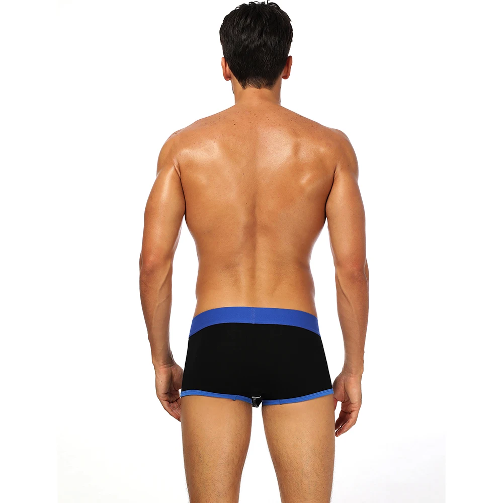 Хлопковое нижнее белье мужские боксеры шорты сексуальные трусы удобное брюки Cueca