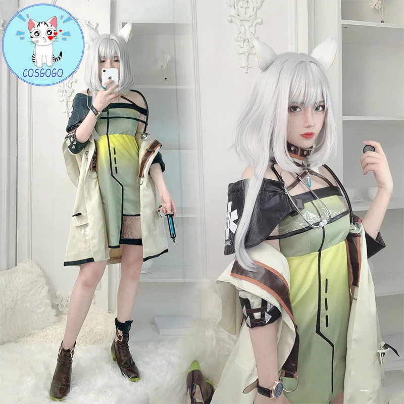 COSGOGO Горячая игра Arknights Kaltsit Косплей Костюм женский парадный вечерний костюм