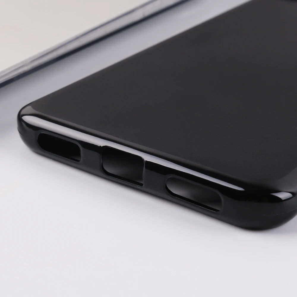 

ROEMI For ZTE Libero S10 High Quality Ultra-Thin Soft Silicone Solid Black Environmentally Friendly Silicone TPU Pudding Cove