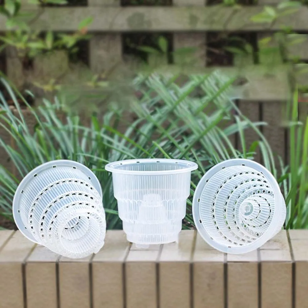 Цветочный горшок для суккулентов Прозрачный Орхидея специальный из дышащего