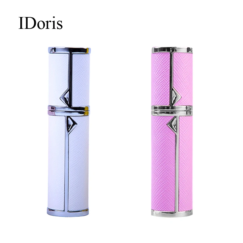 

IDoris 5ml Portable Mini Perfume Glass Bottle Travel Aluminum Spray Atomizer Empty Metal Parfume Atomiser Sprayer 2 Colour