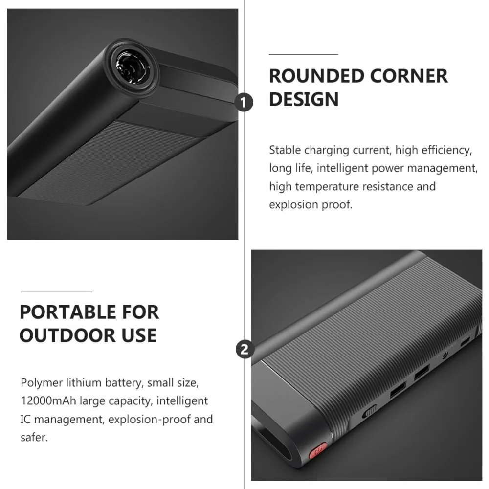 

1 Set 12000mAh 12V Car Emergency Starting Device Battery (US Plug)