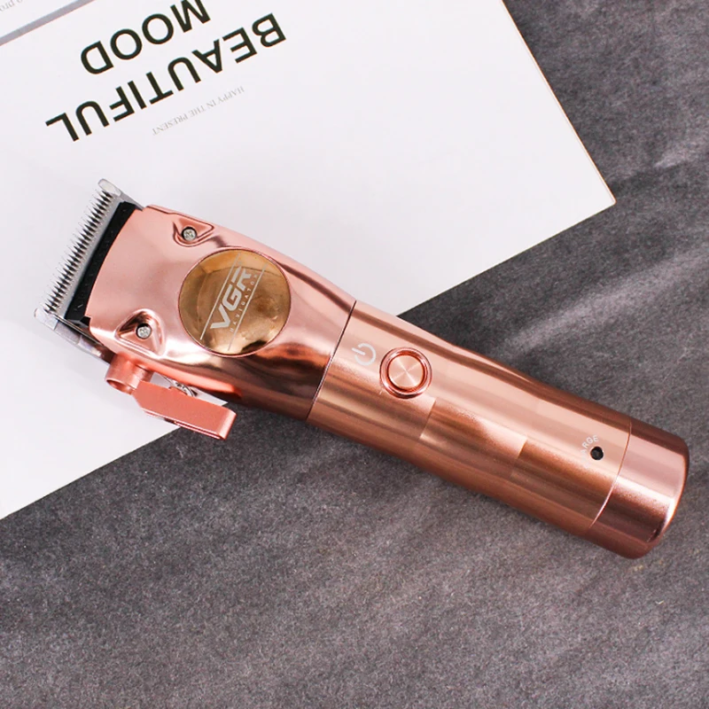 Pro Li Cordless Professional Hair Trimmer Electric Clipper Metal Carving Gradient Fader Salon Adjustable Haircut | Бытовая техника