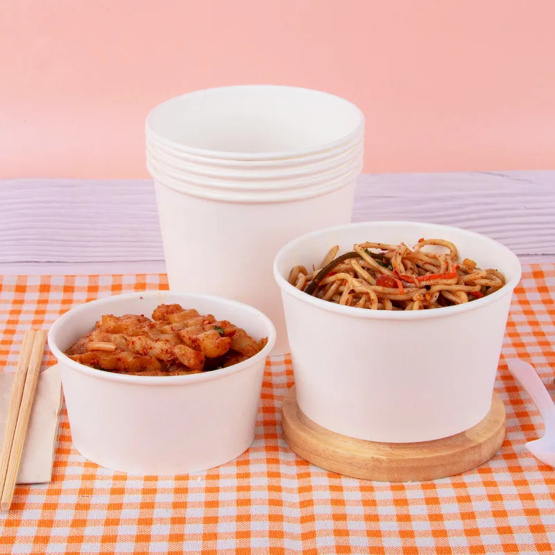 50 звёзд белая бумажная миска большой емкости контейпосылка для быстрого питания