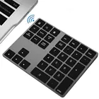 Bluetooth-совместимая беспроводная цифровая клавиатура, 34 клавиши, цифровая клавиатура для счета Teller Windows IOS Mac Android PC Tablet