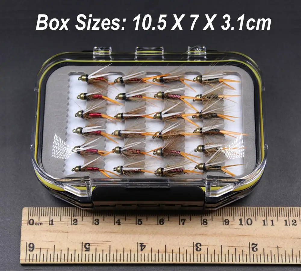 Wifreo Fly Combo 48 шт. 10 # латунная золотая бусина для форели серого цвета Рыболовные Мухи