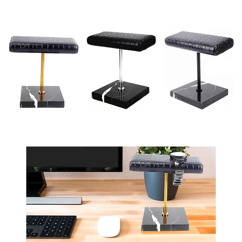 

Роскошная Подставка под мрамор и искусственная кожа для часов, браслетов, браслетов, подставка для ювелирных изделий, держатель, органайзер...