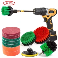 drill brush scrub pads 14 piece power scrubber cleaning kit all purpose cleaner scrubbing cordless drill for cleaning pool
