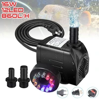 submersible water pump 220v16w 5ft cord water pump with led light for fish tank pond aquarium garden accessories