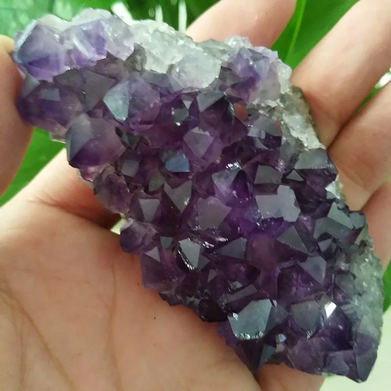 

High quality Uruguay stone amethyst geode crystal quartz cluster home decor display amethyste pierre naturelle