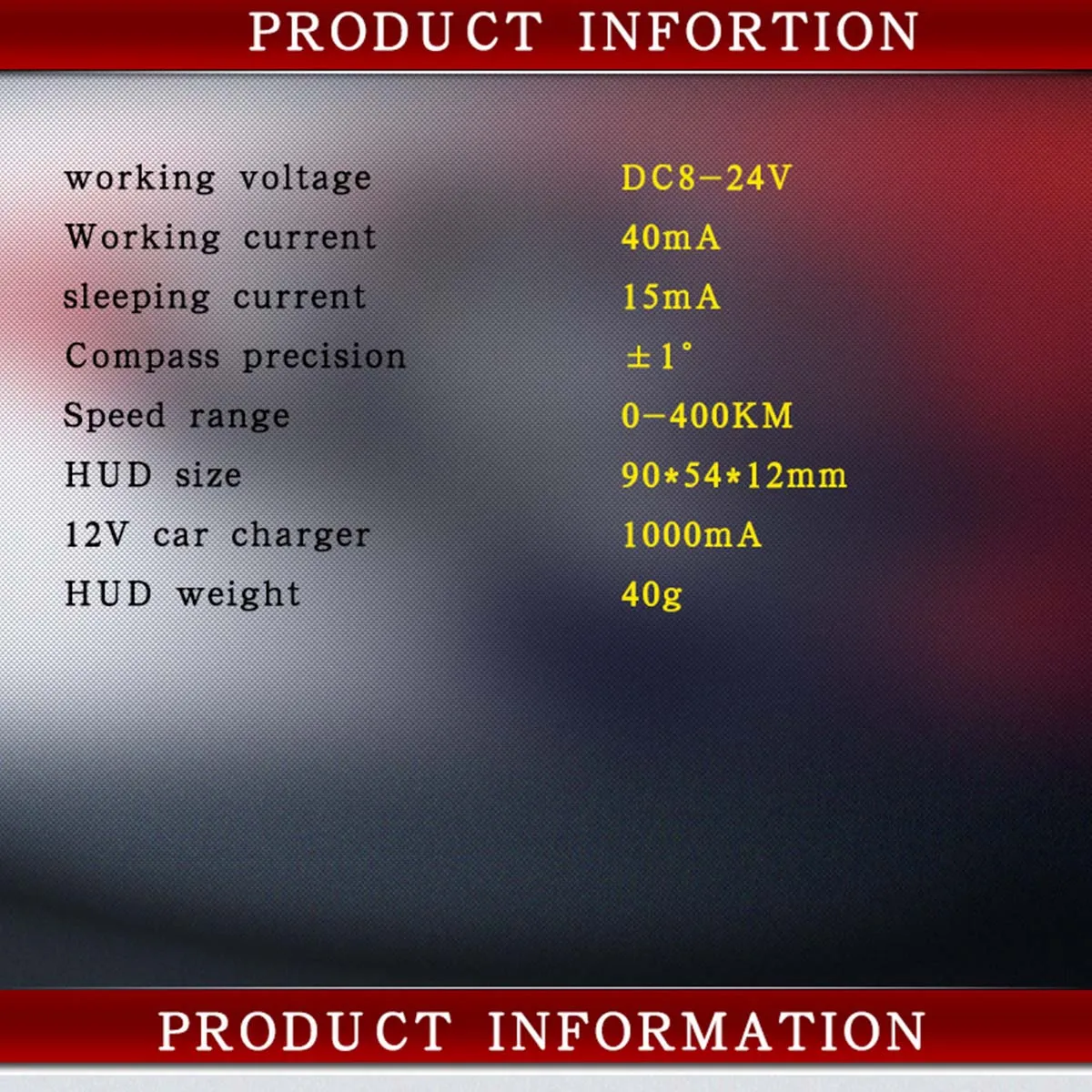 Универсальный Автомобильный дисплей HUD спидометр миль/км/ч превышение скорости