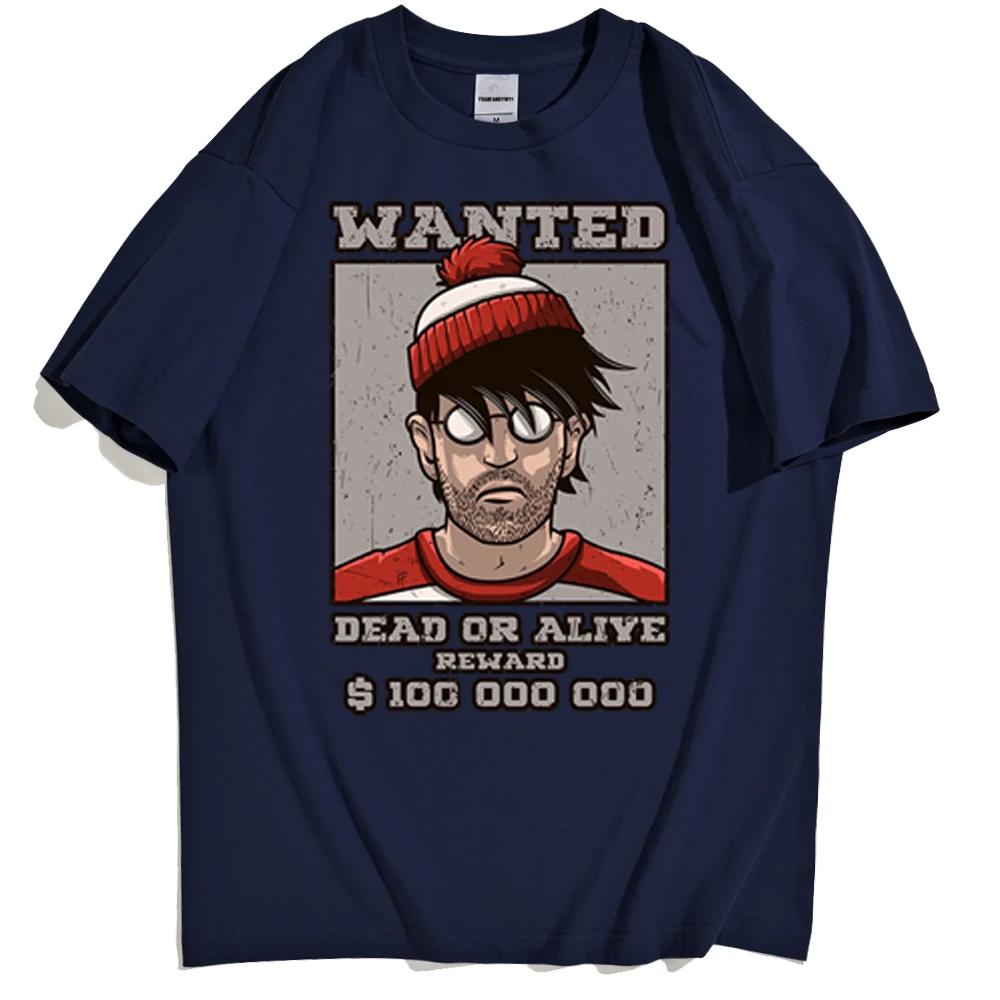 

Wanted Criminals High Rewards Mens Tee Shirts Street Hipster Pattern Tee Clothing For Male Trend Vintage Breathable Men'S Tshirt