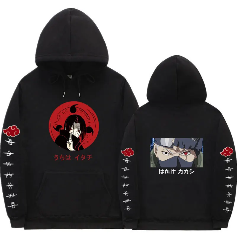 

Japanese Anime Winter Man Women Fashion Hip Hop Hooded Pullover Cartoons Printing Sweat Capuche Casual Sweatshirt Hoodies