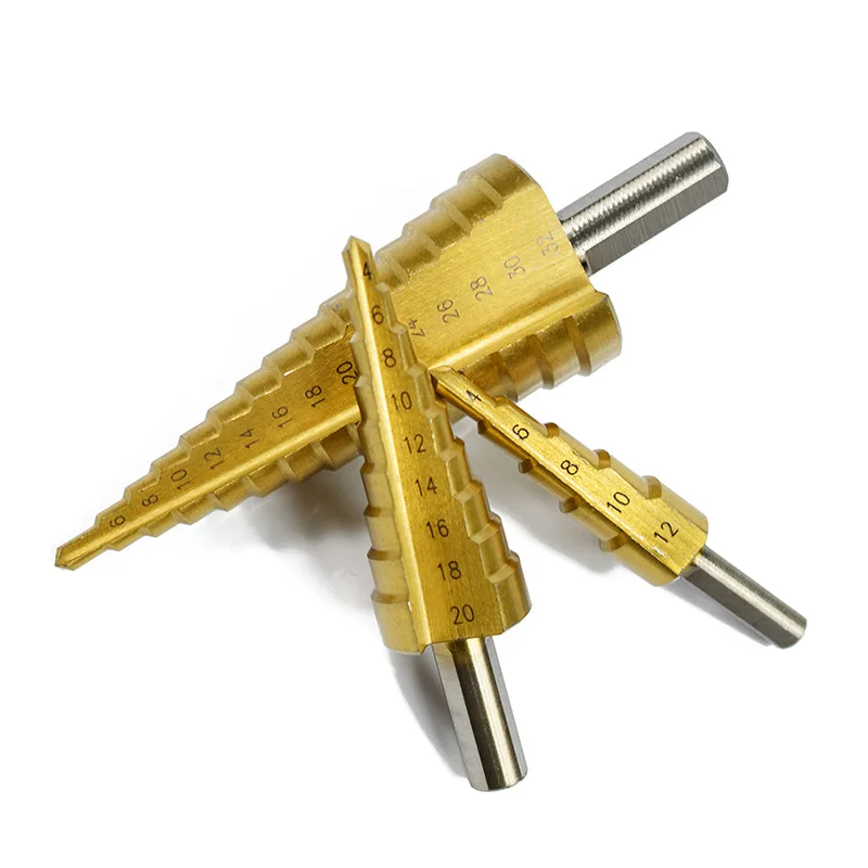 6 шт. ступенчатое сверло зубчатое из быстрорежущей стали металлическое пагода