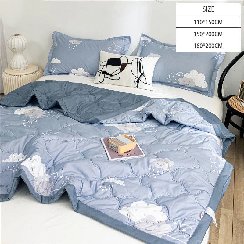 

Summer Breathable Blanket Thin Comfortable Bedspread Washed Air-conditioning Quilt Modern Duvet Cover Bedding Set Home Decor