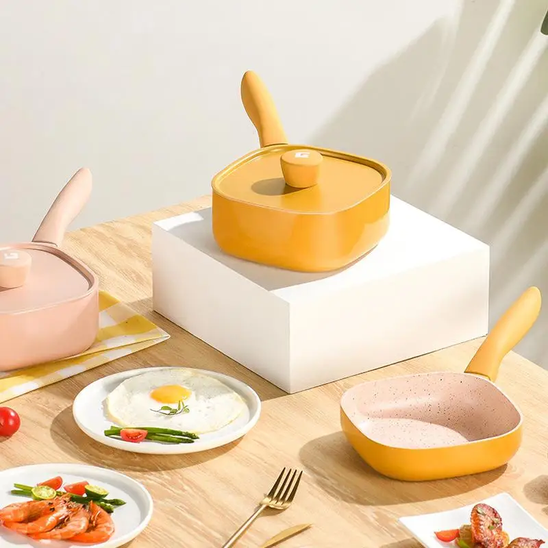 

Корейский стиль детская добавка пищевой горшок медицинский камень антипригарный маленький молочный горшок Встроенная сковорода