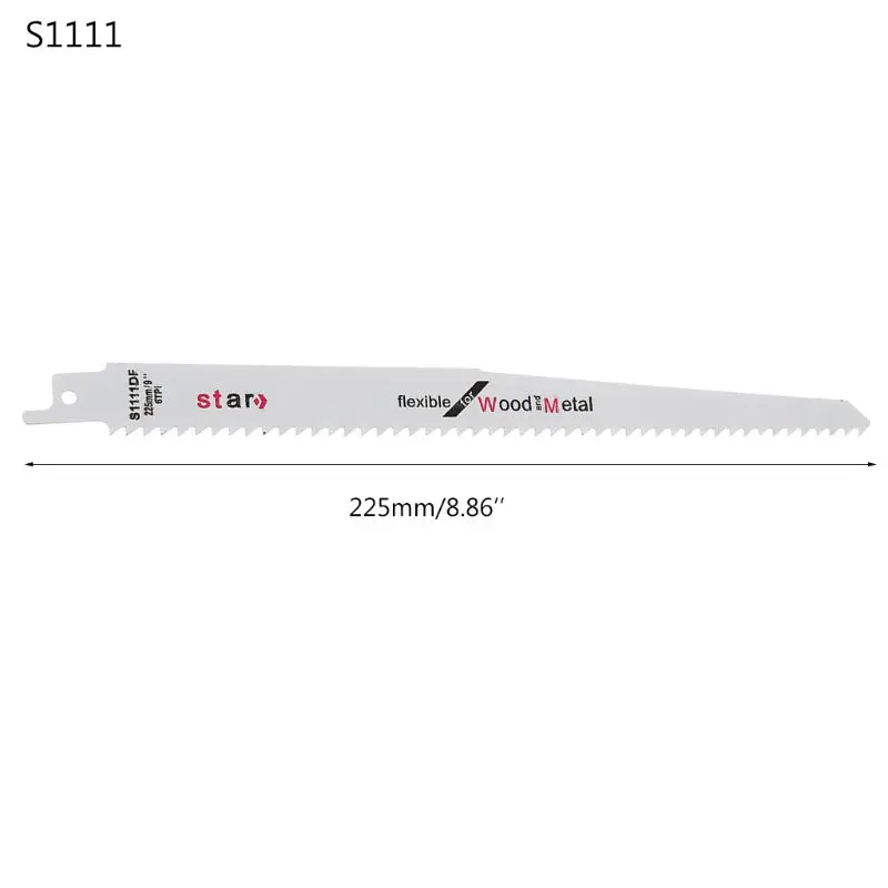

High Carbon Steel S1111DF 225mm 9" Reciprocating Saw Blade Effective Flexible For Cutting Wood Woodworking K3KD