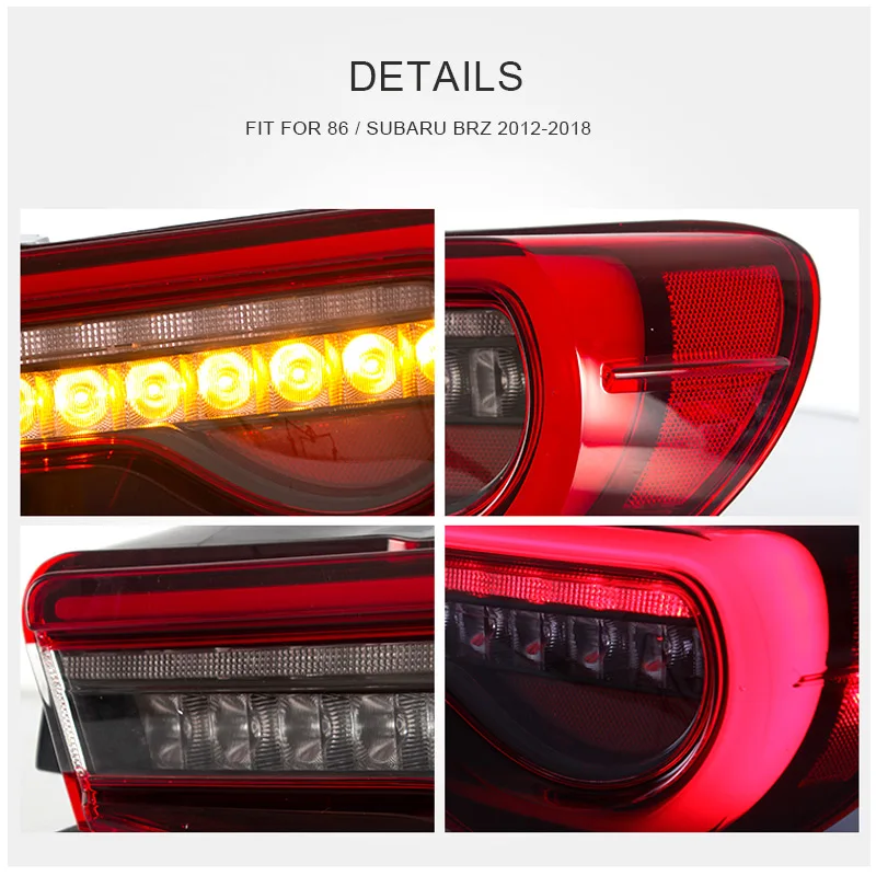 Светодиодный задний фонарь светильник в сборе для 86 Subaru BRZ 2012 2013 2015 2016 2017 2018 свет