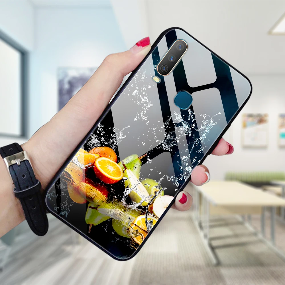 ДЛЯ Vivo U3X/U10 чехол из закаленного стекла с принтом твердая задняя крышка для Vivo U3X чехол для телефона s силиконовый бампер Coque U3 X U 3X10