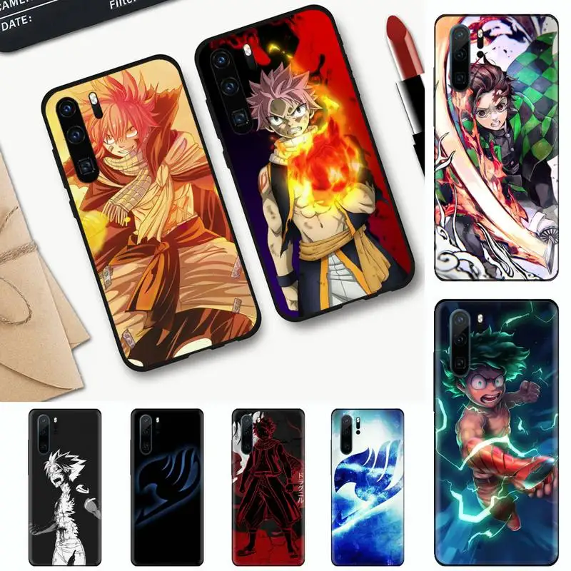 

Anime Manga Fairy Tail Phone Case For Huawei honor Mate mate P 10 9X 10i 20 30 40 y7 nova 5t lite pro p smart 2019