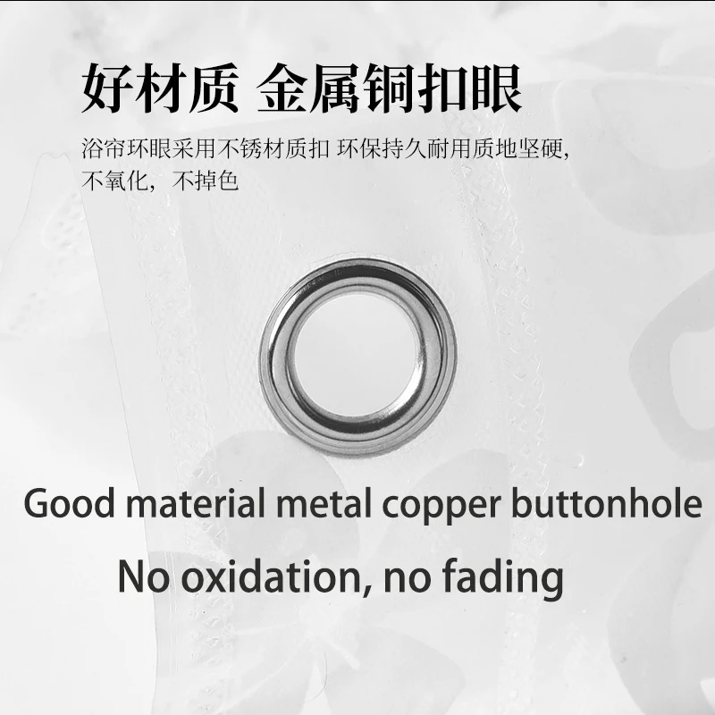 K-Water White Printing Nature Shower Curtain Kitchen Fashion Romantic Art Waterproof For Bath With Hooks Bathroom | Дом и сад