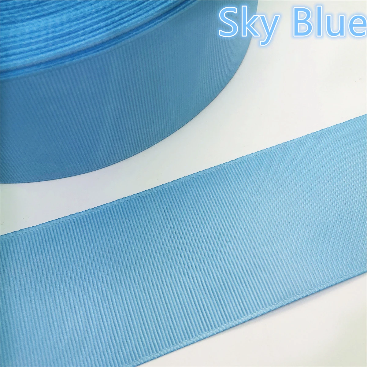 Sky Blue Новинка; 10/15/20/25/40/50 мм Ширина Grosgrain поликлиновый приводной ремень многоцелевые Свадебная вечеринка - Цвет: Sky Blue