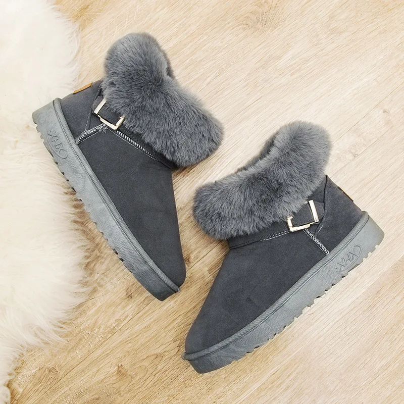 Женские классические зимние ботинки OZERSK брендовая теплая обувь Большие меховые