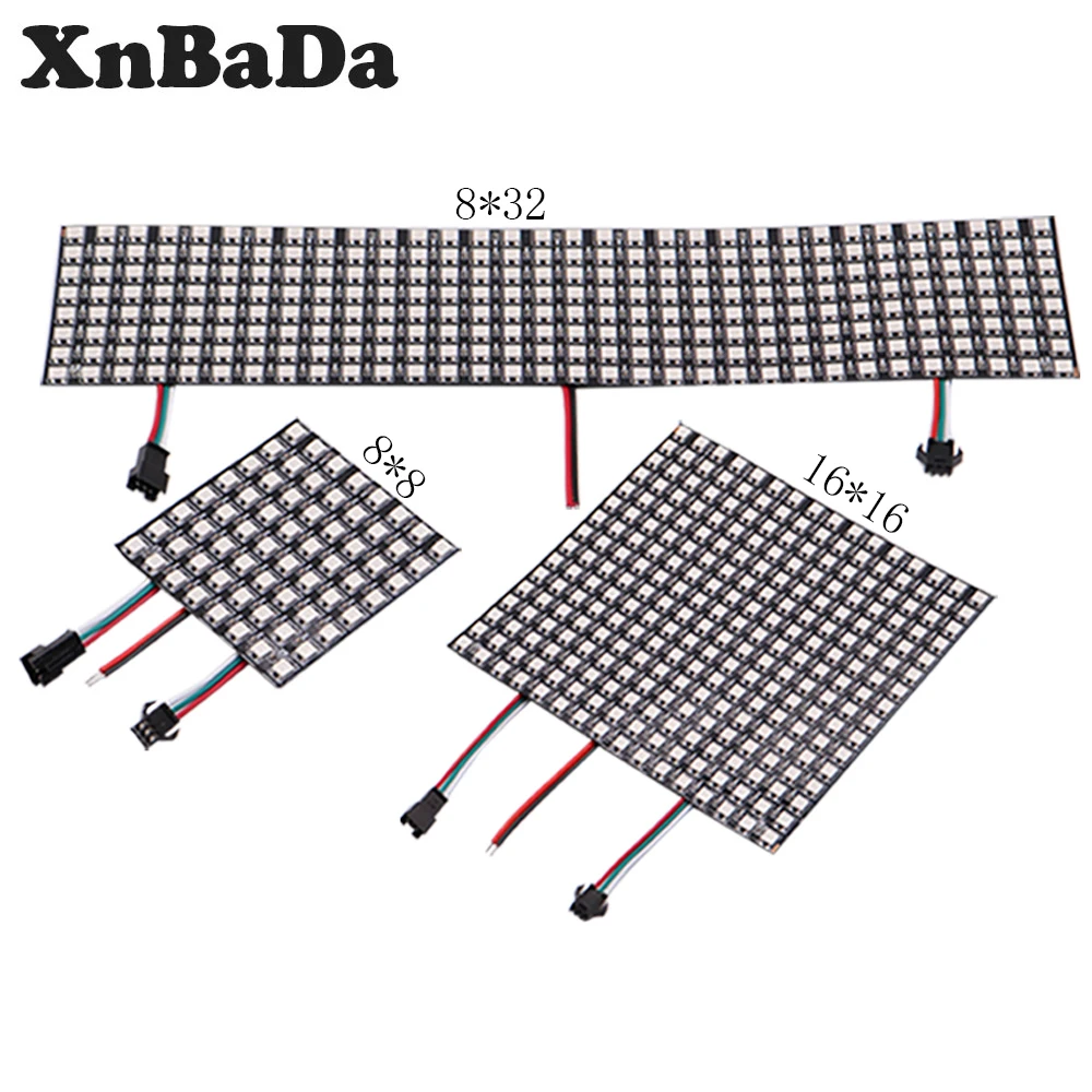 WS2812B светодиодный цифровой гибкий индивидуально адресуемый панельный